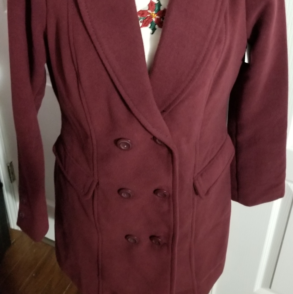 🌬 NEW Women's Classic Double Breasted Coat with Pockets - Picture 11 of 17